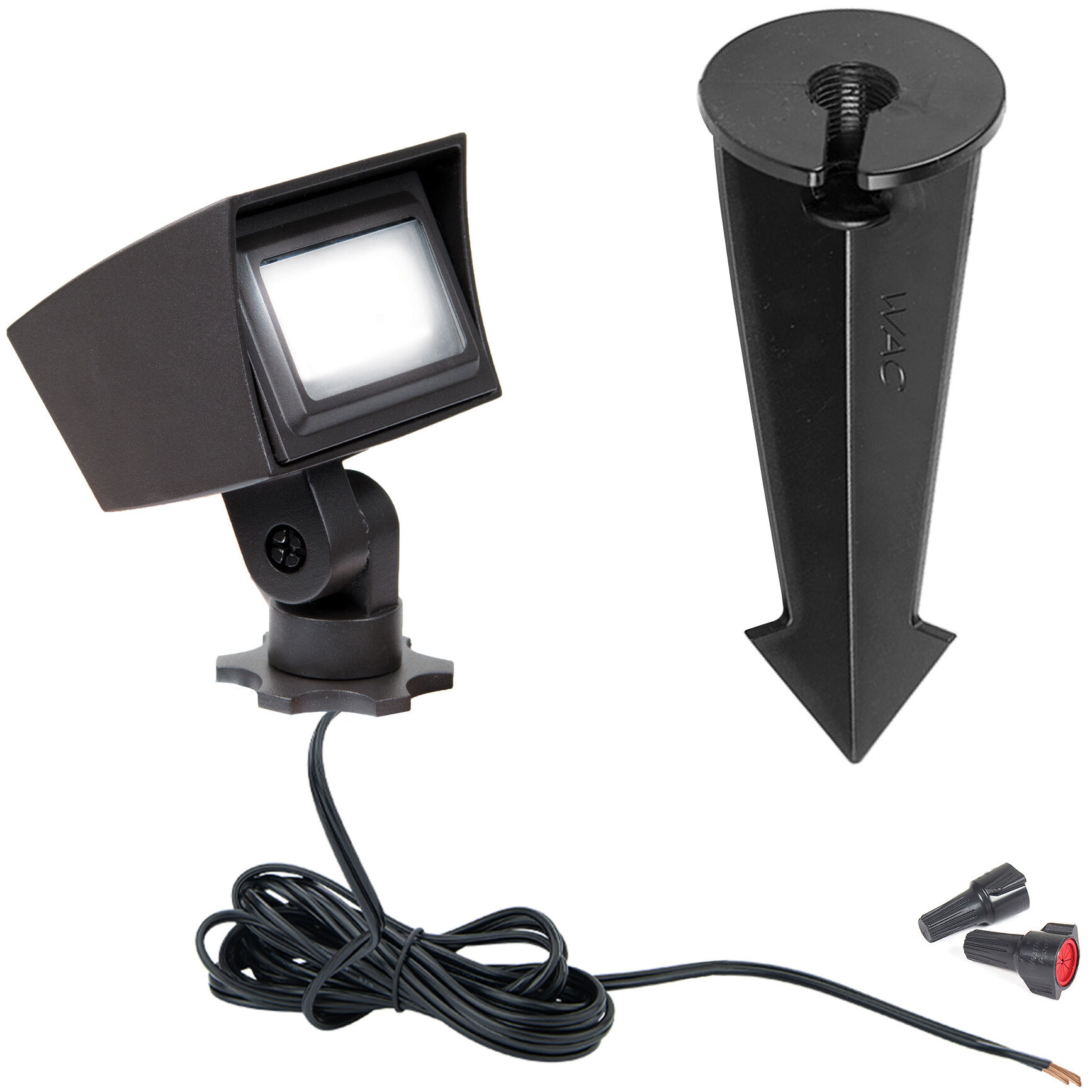 Tyler Black 8 watt LED Spot and Flood Lighting, WAC Landscape