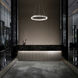 Sirius LED 24 inch Brushed Aluminum Pendant Ceiling Light, dweLED