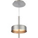 Pierce LED 7 inch Brushed Nickel Mini-Pendant Ceiling Light, dweLED