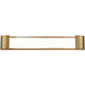 Melrose LED 32 inch Aged Brass Bath Vanity & Wall Light, dweLED