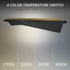 Parasail LED 47.5 inch Black Aged Brass Linear Pendant Ceiling Light, dweLED