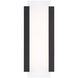 Fiction LED 14 inch Black Outdoor Wall Light, dweLED
