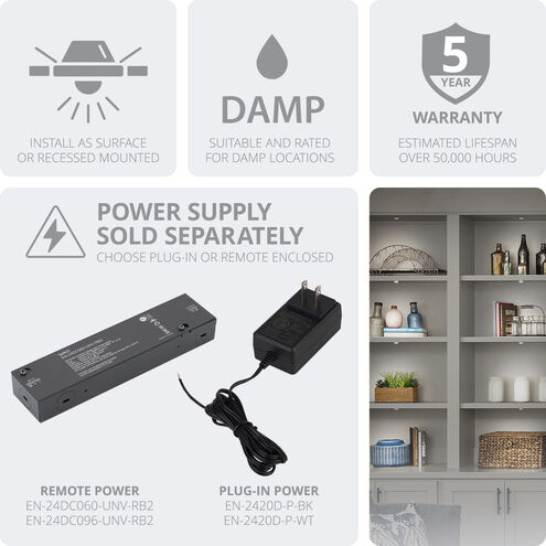Mini Puck 6 Light 24 Black Puck Lighting Ceiling Light, 6 Pack