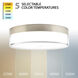 Twist-N-Lite LED 9 inch Brushed Nickel Flush Mount Ceiling Light