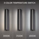 Revels LED 24 inch Black Outdoor Wall Light in 3000K, dweLED