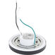 Round LED 5.25 inch Black Flush Mount Ceiling Light in 3000K