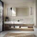 Spectacle LED 34.38 inch Brushed Nickel Bath Vanity & Wall Light in 2700K, dweLED