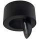 Peek 1 Light 4.88 inch Black Flush Mount Ceiling Light in 3500K, dweLED