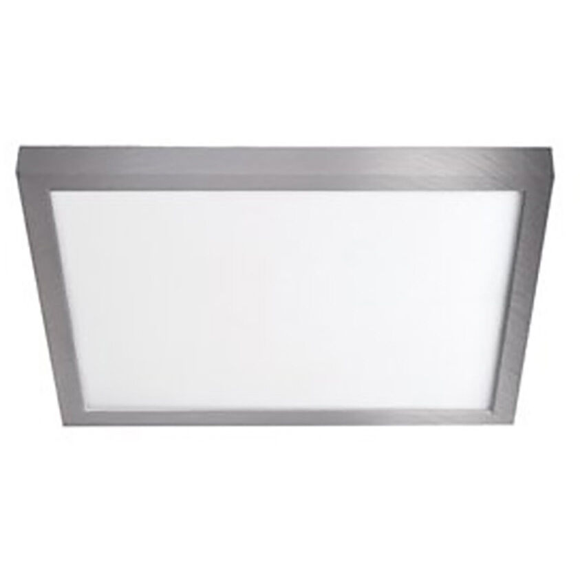 Square LED 7 inch Brushed Nickel Flush Mount Ceiling Light in 3500K, WAC Limited