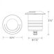Inground Recessed Light 12 4.1 watt Stainless Steel Path Indicator Light in 2700K Warm LED, WAC Landscape