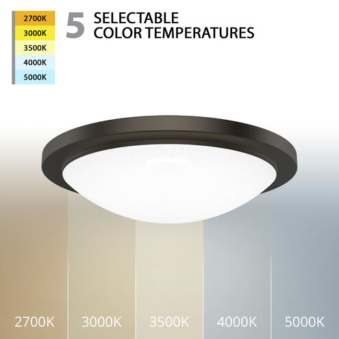 Dew LED 18 inch Bronze Flush Mount Ceiling Light