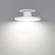 Twist-N-Lite LED 8 inch White Semi-Flush Mount Ceiling Light