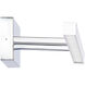 Parallax LED 18 inch Chrome Bath Vanity & Wall Light in 2700K, dweLED