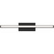 Parallax LED 18 inch Black Bath Vanity & Wall Light, dweLED