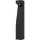 Even 12 8.3 watt Black Bollard Light in 2700K Warm LED, WAC Landscape