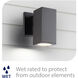 Cubix LED 6.75 inch Black Outdoor Wall Lighting in 3000K, WAC Limited