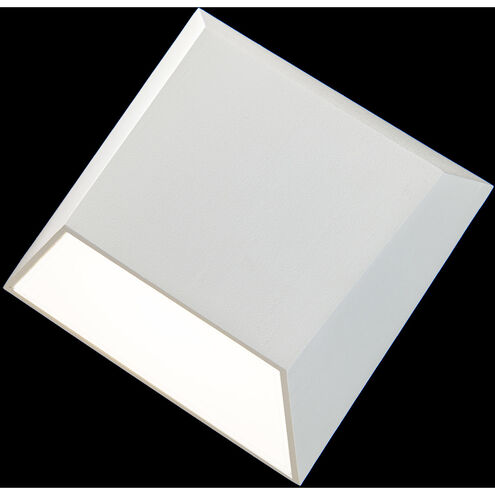 Atlantis LED 6 inch White Outdoor Wall Light in 3000K, dweLED