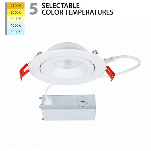 Lotos LED White Adjustable Recessed Kit