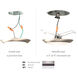 Disc LED 7.4 inch Bronze Flush Mount Ceiling Light in 4000K