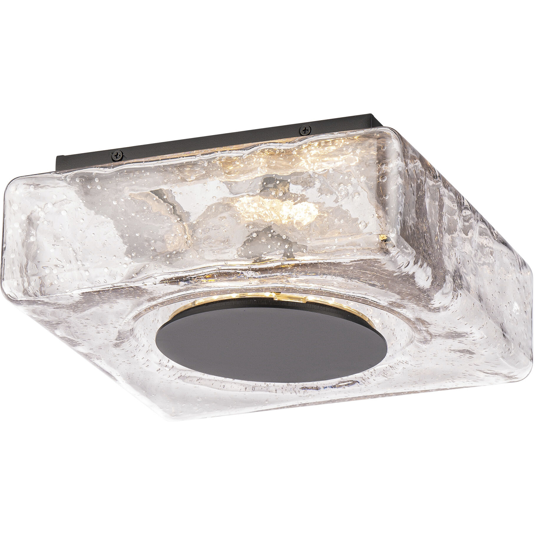 Cuboid LED 10 inch Black Flush Mount Ceiling Light in 4000K, dweLED