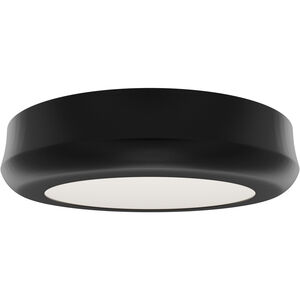 Parthenon LED 5 inch Black Flush Mount Ceiling Light in 4000K, dweLED