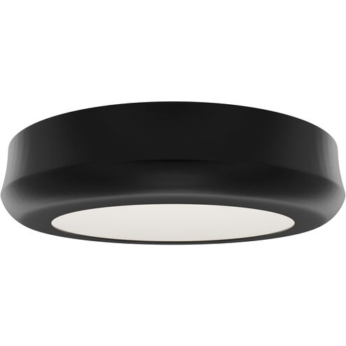 Parthenon LED 5 inch Black Flush Mount Ceiling Light in 4000K, dweLED