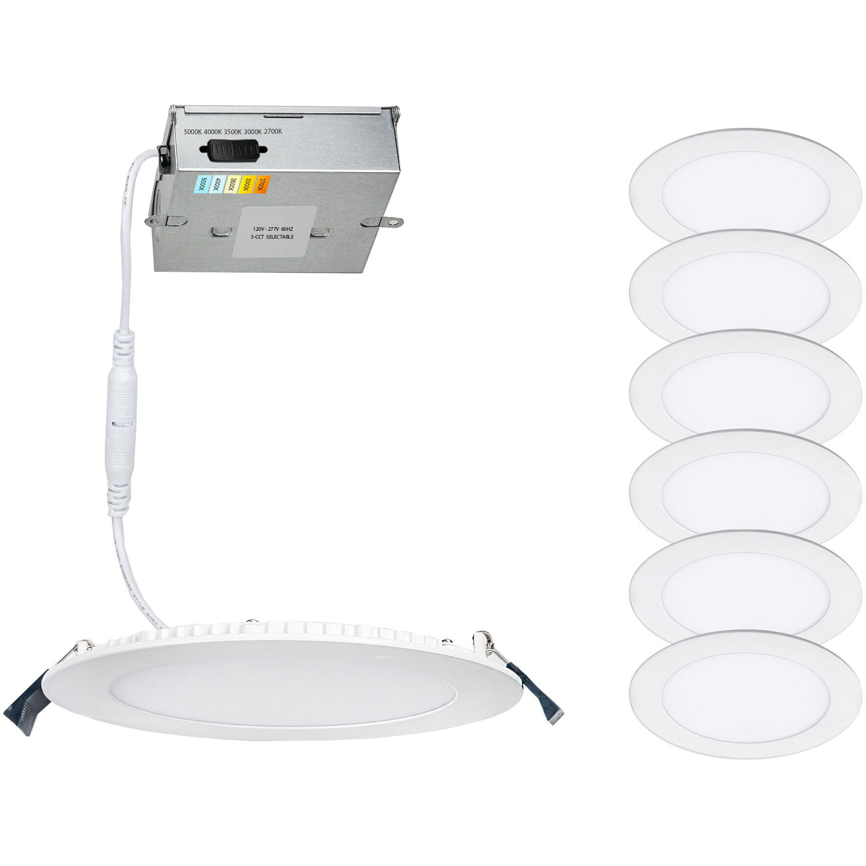 Lotos LED White Complete Kit Recessed Lighting