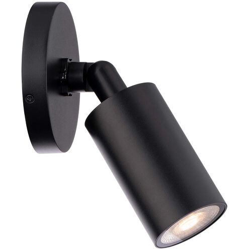 Cylinder 1 Light 5.06 inch Black Outdoor Wall Light