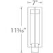 Chamber LED 20.31 inch Black Post Light, dweLED