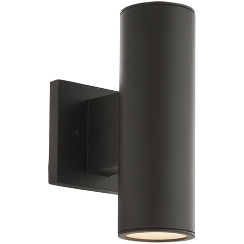 Cylinder LED 5 inch Bronze Sconce Wall Light in 12in