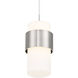 Banded LED 5 inch Brushed Nickel Mini-Pendant Ceiling Light, dweLED