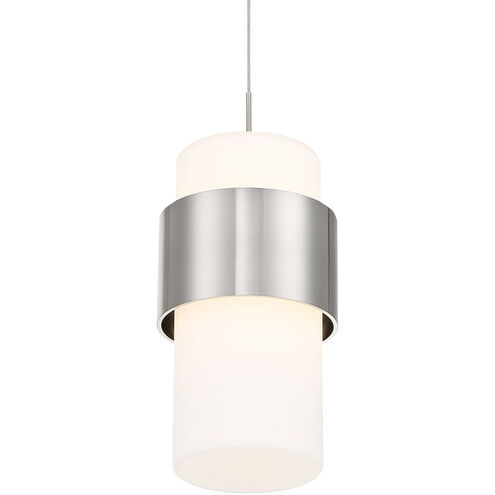 Banded LED 5 inch Brushed Nickel Mini-Pendant Ceiling Light, dweLED
