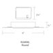 Aether Brushed Nickel Recessed Wall Wash in 90, 3000K