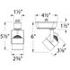 HT-809 1 Light 120 Brushed Nickel H Track Fixture Ceiling Light