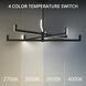 Ferrous LED 22.13 inch Black Chandelier Ceiling Light in 3500K, dweLED