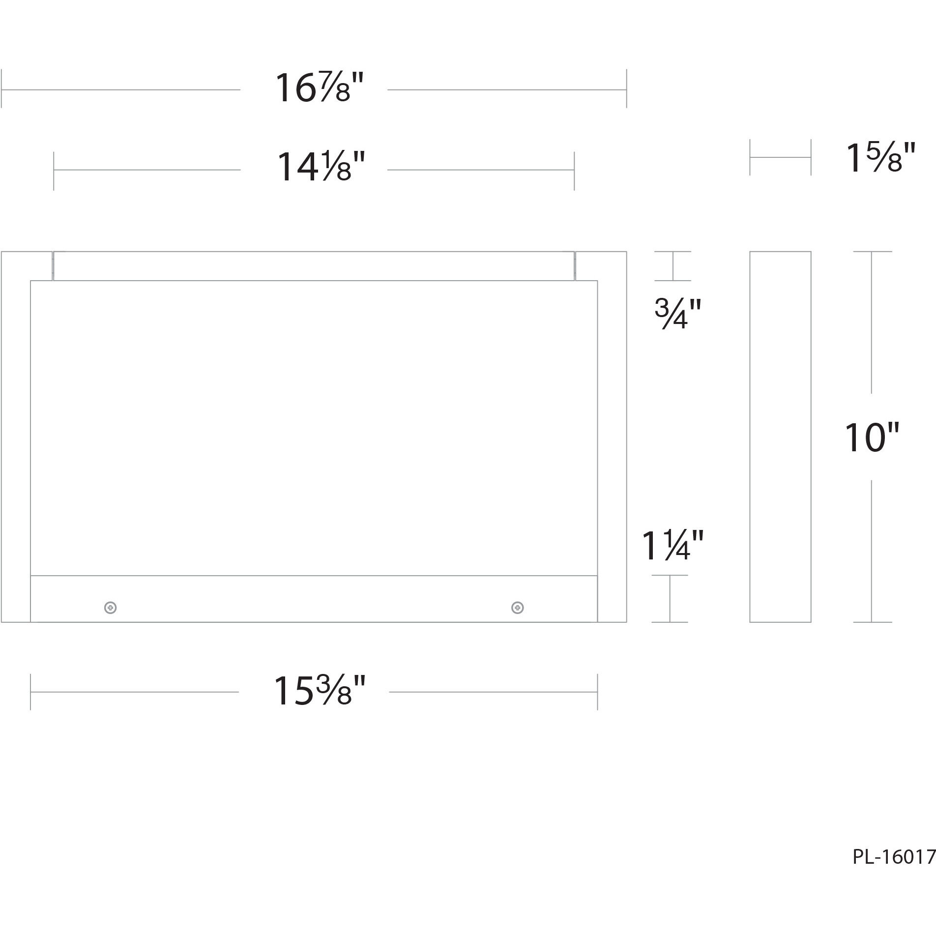 Lune 15.00 watt 16.88 inch Brushed Aluminum Picture Light Wall Light, dweLED