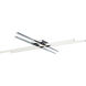 Parallax LED 42 inch Chrome Flush Mount Ceiling Light, dweLED