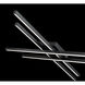 Parallax LED 42 inch Black Flush Mount Ceiling Light, dweLED