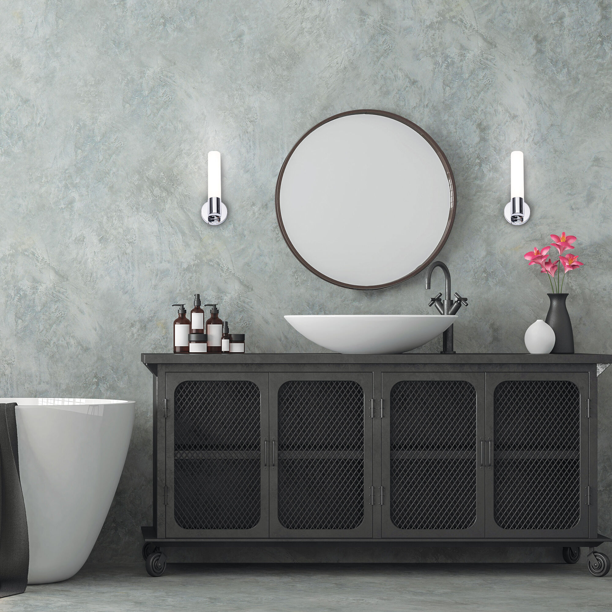 Turbo Wall Sconce Wall Light in 3000K, Chrome, WAC Limited