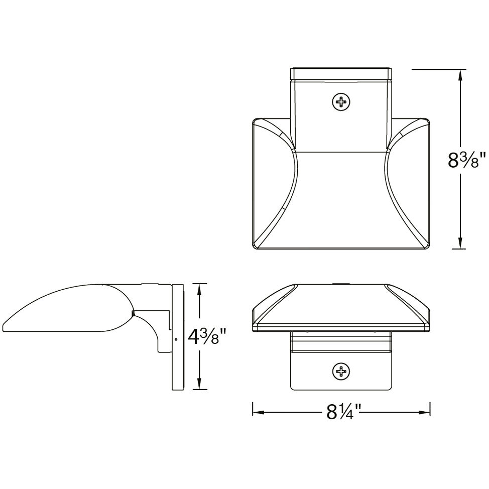 Endurance LED 4.38 inch Graphite Outdoor Wall Lighting, WAC Limited