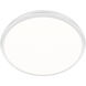 Parthenon LED 15 inch White Flush Mount Ceiling Light in 3000K, dweLED
