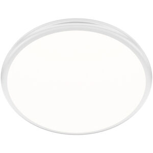 Parthenon LED 15 inch White Flush Mount Ceiling Light in 3000K, dweLED