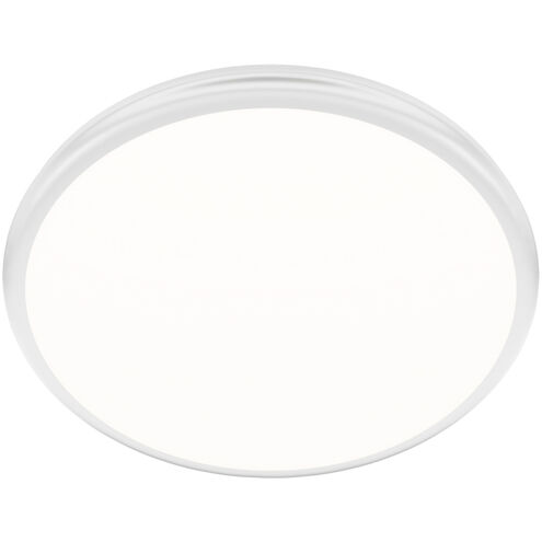 Parthenon LED 15 inch White Flush Mount Ceiling Light in 3000K, dweLED