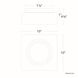 Cuboid 1 Light 10 inch Black Flush Mount Ceiling Light in 3500K
