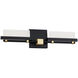 Two Fold LED 20 inch Black Aged Brass Bath Vanity & Wall Light, dweLED