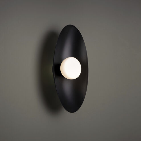 Glamour Wall Sconce Wall Light in 3500K, Black, dweLED