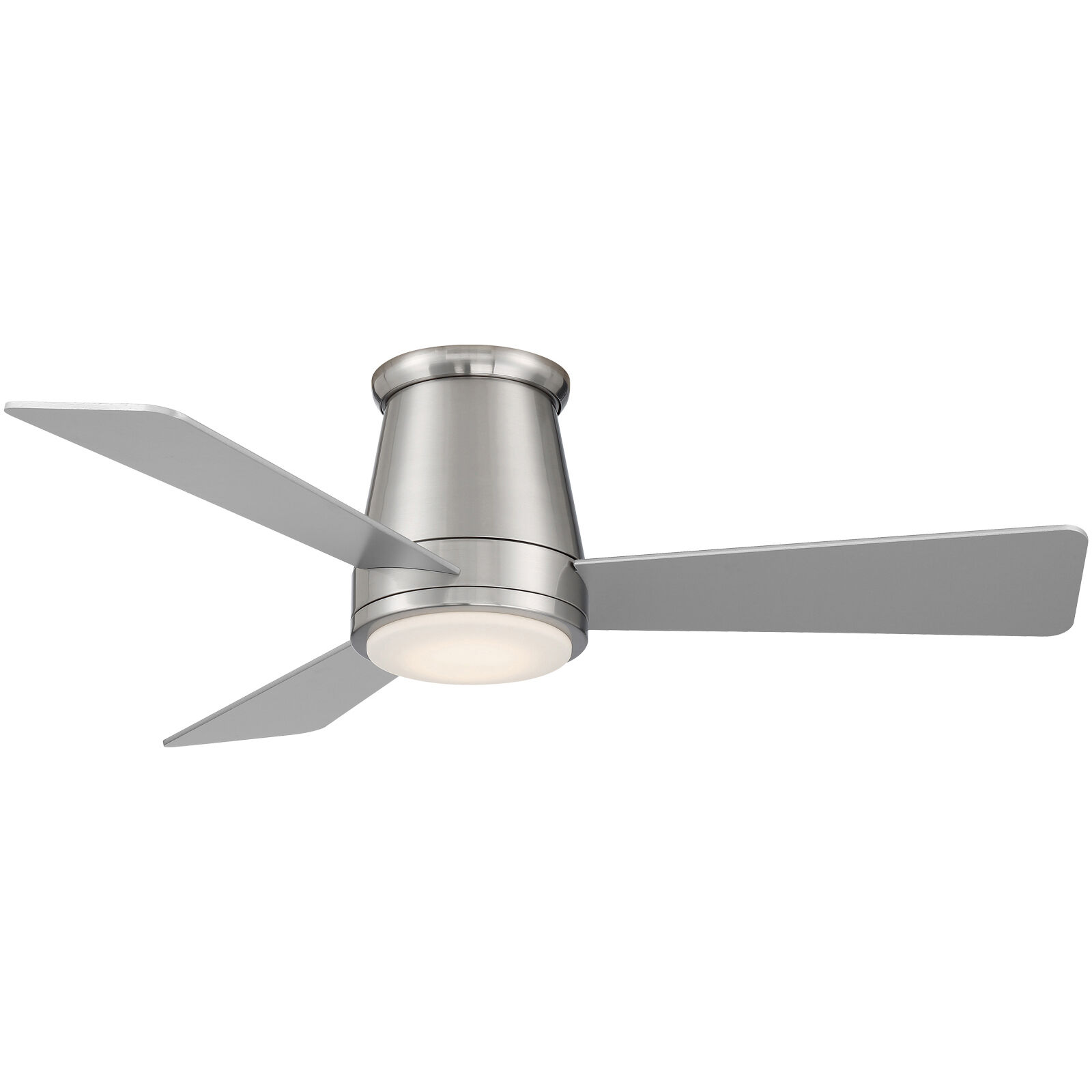 Hug 44 inch Brushed Nickel Flush Mount Ceiling Fans, Smart Fan