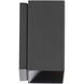 Boxi Wall Sconce Wall Light in 3000K, Black, dweLED