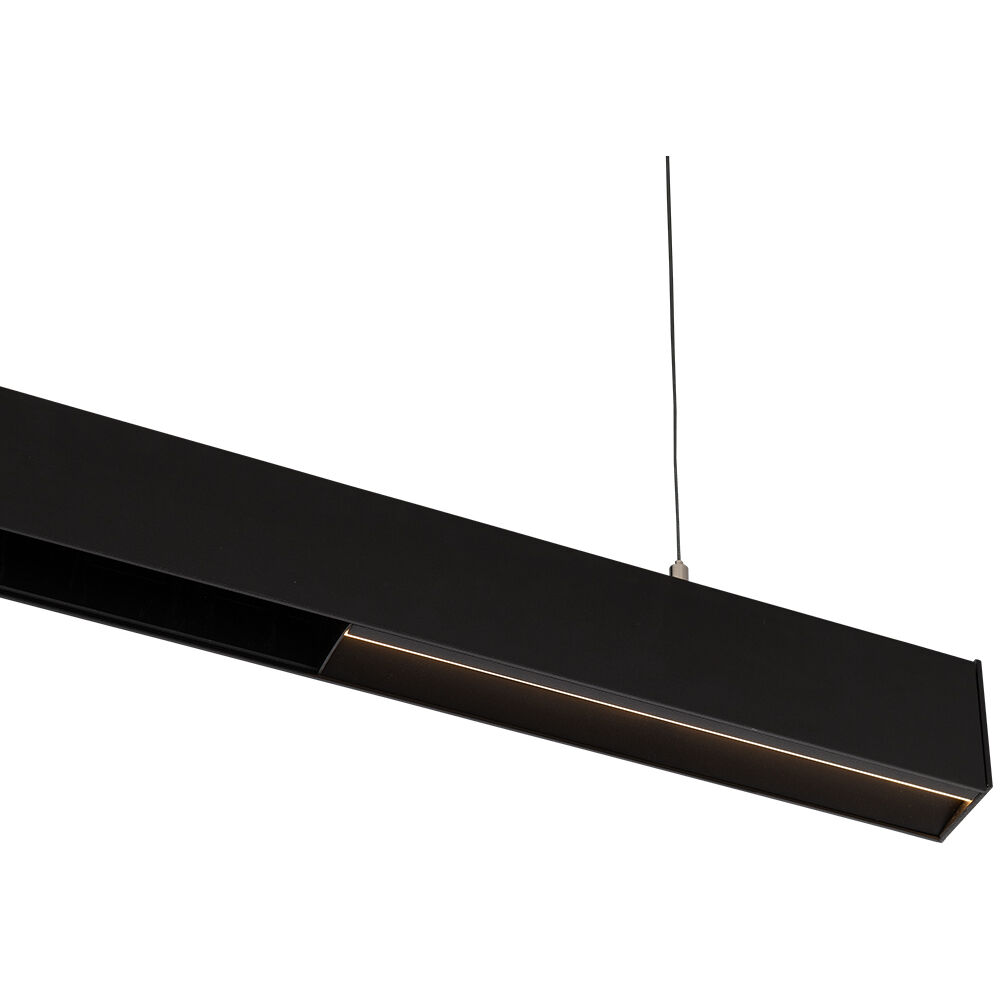 Ventrix 1 Light 48 Black Track Fixtures Ceiling Light