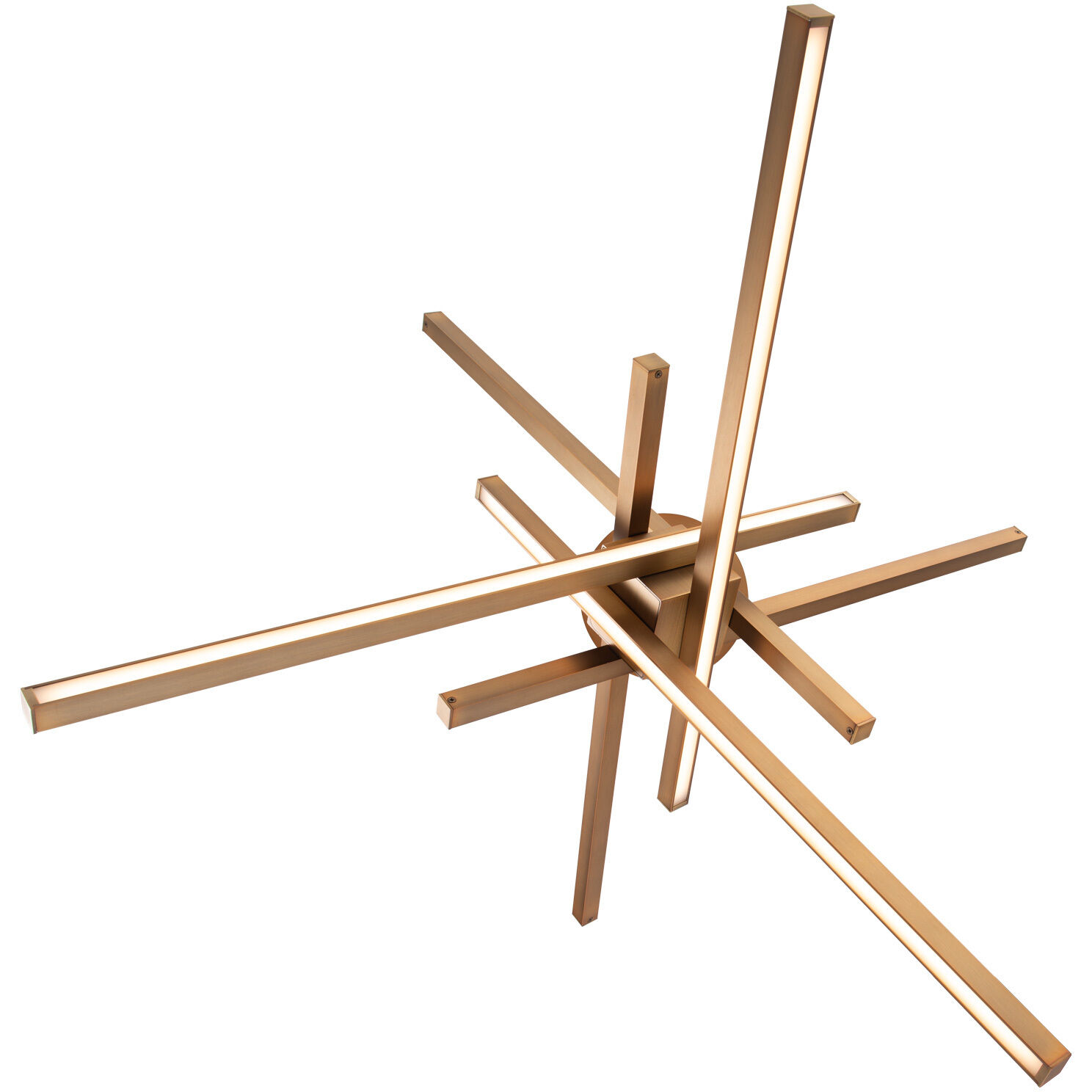 Parallax LED 28.75 inch Aged Brass Pendant Ceiling Light, dweLED